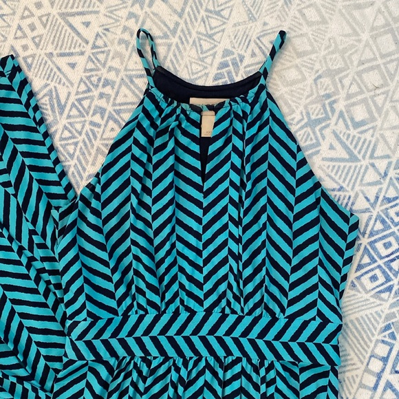 LOFT Turquoise Maxi Dress - Picture 2 of 6